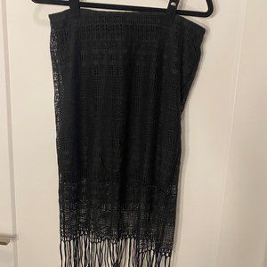 Black lace skirt size L (stretchy)